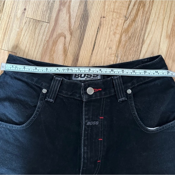 BOSS by I.G: Design - Black High Waisted/Straight Leg Jeans - Picture 6 of 7